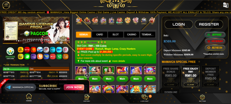 Reasons Why Mamak24 Ewallet Casino Is A Versatile Betting Site