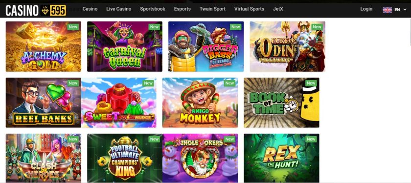 Casino595 homepage